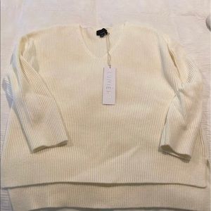 NWT Lumiere off white oversized sweater